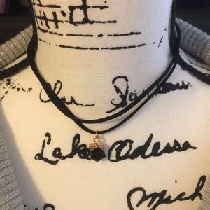 Black gemstone choker